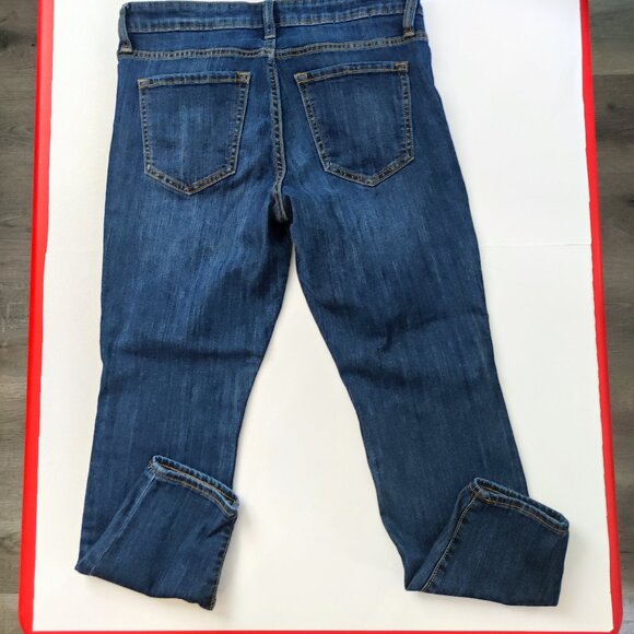 GAP Denim jeans straight leg mid-rise blue women's 28 regular - Picture 3 of 13